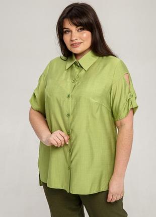 Блуза штапельная, рубашка летняя2 фото