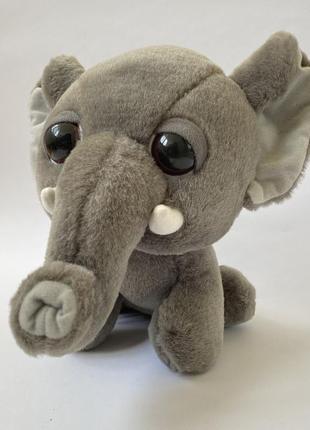 Мягкая игрушка слон с большими глазами
