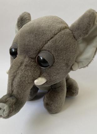 Мягкая игрушка слон с большими глазами4 фото