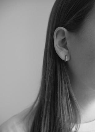 Серьги кольца 8mm