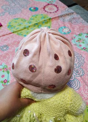 Фірмова шапка,берет для дівчинки 5-6 років-h&m2 фото