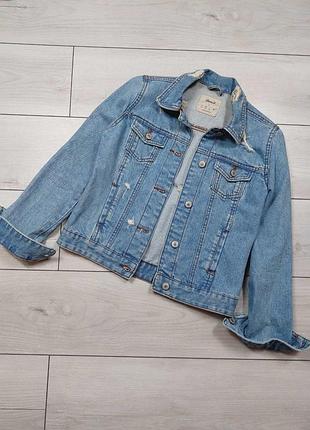 Джинсовка denim co с потертостями