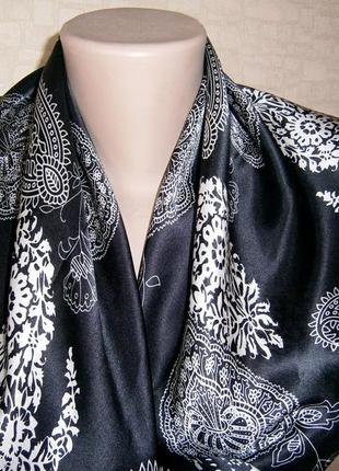 Шикарный женский платок из натурального шелка.6 фото