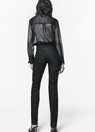 Джинси zara the panelled slim3 фото