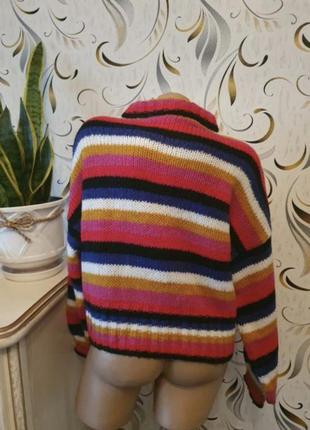 Красивый яркий джемпер пуловер от defacto l5 фото