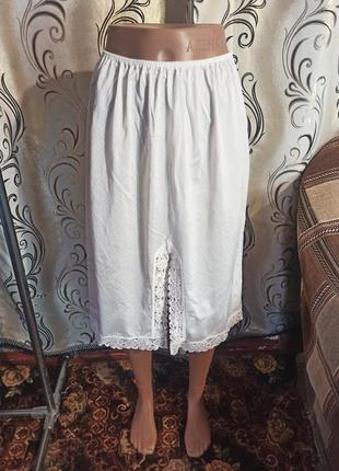 Ніжний під'юбник в горошок з мереживом st.michael