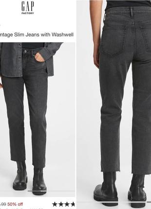 Gap,женские джинсы, прямые короткие джинсы,джинсы геп2 фото