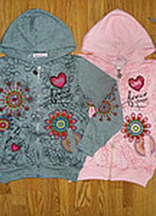 Спортивний костюм трикотажний для дівчинки рожевий із сірим, розмір 158-164 см.