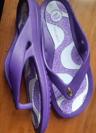 Вьетнамки женские progress (прогресс) из пвх (пена) , фиолетовые ,36-39 размеры.