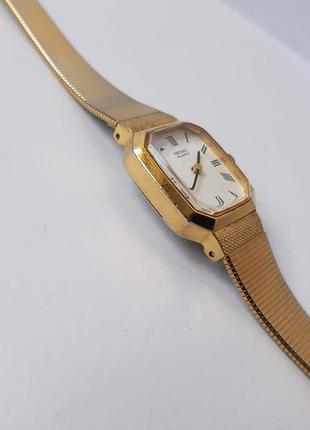 Вінтажний годинник seiko, кварц, японія,  нержавійка, позолота.8 фото