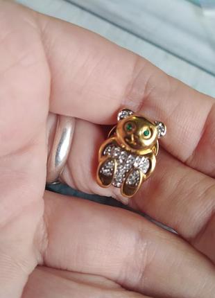 Пен брошь мишка мишка