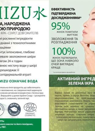 Акция крем гель для кожи вокруг глаз с экстрактом зеленой икры - mizu eye gel lambre франция 15мл3 фото