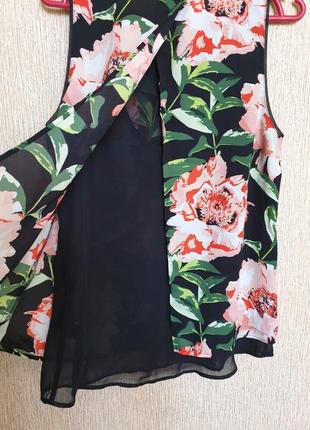 Яркая, красивая, легкая блуза, блузка в трендовый принт h&m3 фото