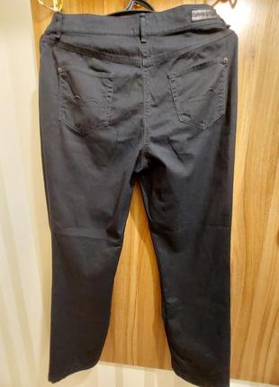 Легкие черные джинсовые брюки 50-52 размера4 фото