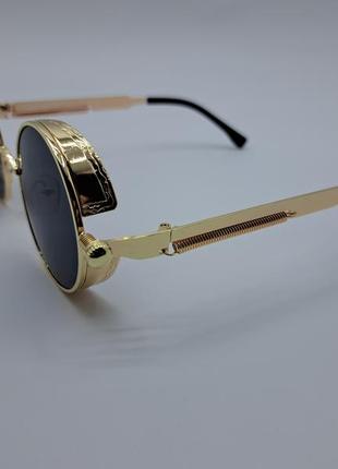 Сонцезахисні окуляри, очки вінтажному стилі (стімпанк) *00514 фото