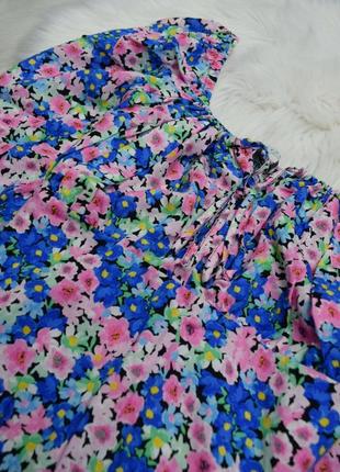 Блуза красивая цветочная блузка цветочный принт6 фото