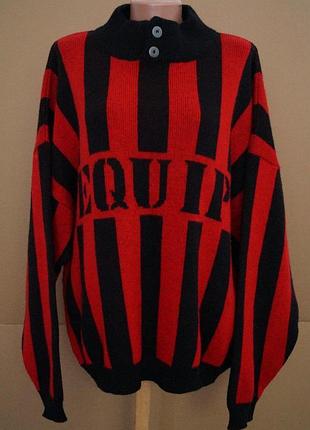 Свитер ,54-56 размер,в полоску ,шерсть, грудь 120+