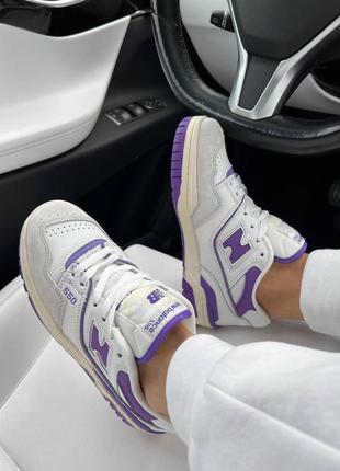 Кроссовки new balance 550 white violet5 фото