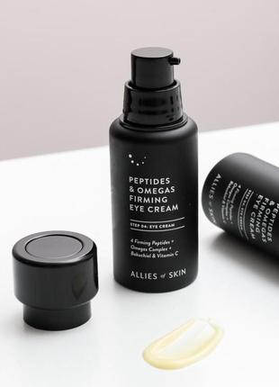 Пептидний крем для зони навколо очей allies of skin peptides&omegas firming eye cream