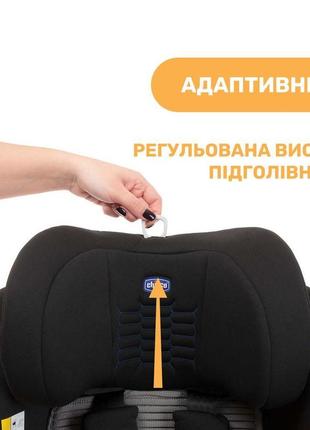 Автокрісло chicco seat3fit i-size air 0+ /1/2 + isofix, чорний5 фото