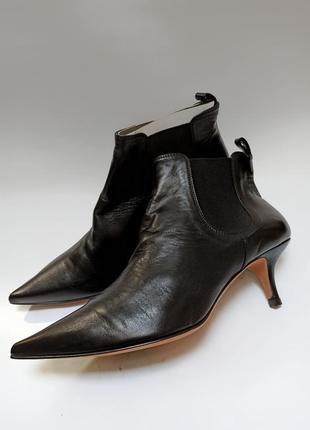 Vero cuoio черевики жіночі з гострим носиком.брендовн взуття stock