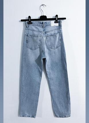 Джинсы прямые с высокой посадкой bershka denim jeans2 фото