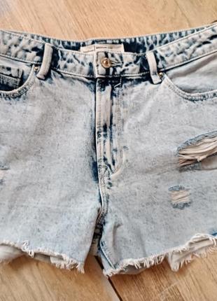 Стильные джинсовые шорты stradivarus 	# есть в наличии код 17 фото