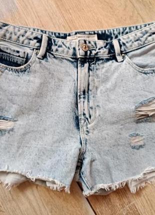 Стильные джинсовые шорты stradivarus 	# есть в наличии код 19 фото