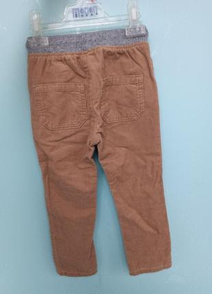 Джинсы, вельветовые штаны tu на возраст 2-3  года .на рост 92-98 см.2 фото