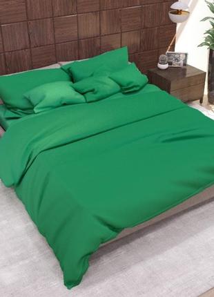 Полуторні комплекти ліжка однотонні, постільна білизна 1.5 спальне 145х215 см бязь шоколад6 фото