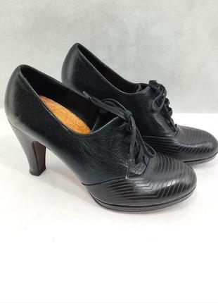 Chie mihara кожаные ботильоны туфли ботинки черные2 фото