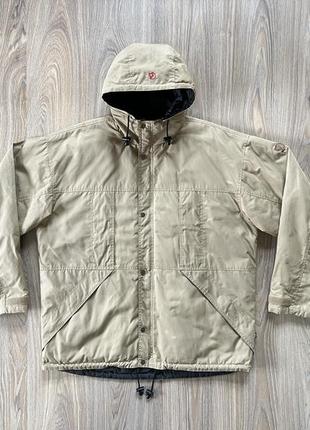 Мужская треккинговая демисезон куртка с капюшоном fjallraven g 1000