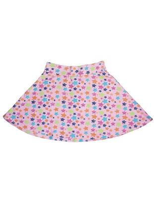 Юбка-клеш для девочки с принтом звезды 98 розовый klorane