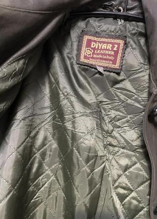Кожаное пальто diyar leather.3 фото
