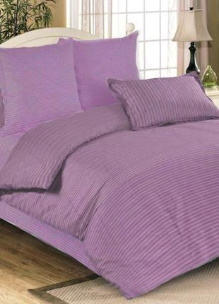 Полуторные комплекты постели однотонные, постельное белье 1.5 спальное 145х215 см бязь сирень