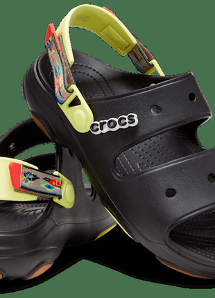 Crocs all terrain graphic strap sandal босоніжки чорні крокс.