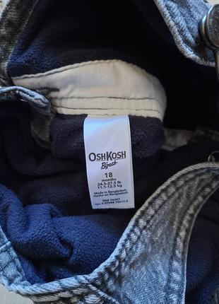Oshkosh джинсовый комбинезон серый 18 мес на илисе теплый2 фото