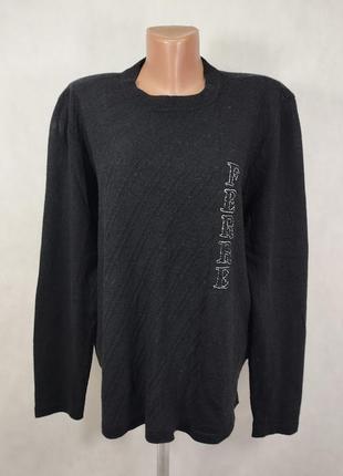 Свитр шерсть черный ferre кофта 2