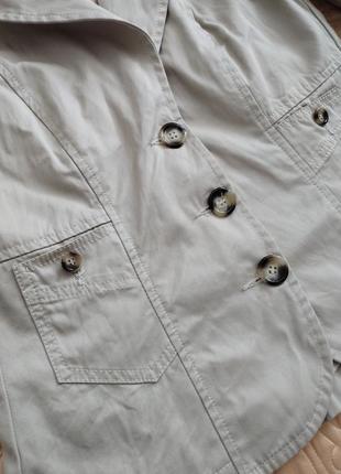 Стильный качественный бежевый пиджак жакет блейзер ab/soul итальялия брендовый3 фото