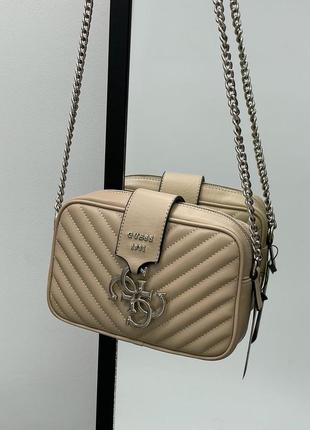 Сумка guess penelope beige 4