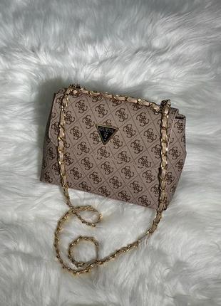 Сумка guess amara beige