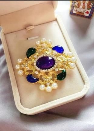 Брошь-кулон в викторианском стиле корея