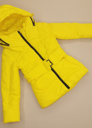 Демісезонна курточка для дівчинки bilemi жовта р.128