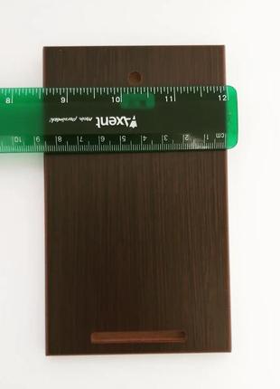 Серебряный образ икона ангел хранитель на коричневой деревяной основе 15,5смх9,5см