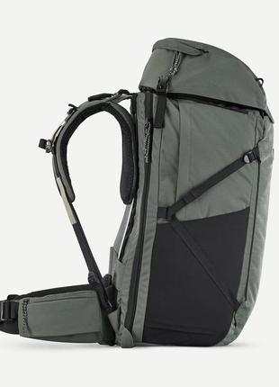 Туристический рюкзак для трекинга forclaz travel (70л + 6л) 75 х 35 х 30см  с дождевиком хаки6 фото