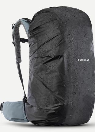 Женский туристический рюкзак для трекинга forclaz travel (50л + 6л)  65 х 32 х 30см с дождевиком бирюзовый3 фото