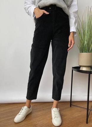 Женские укороченные брюки с высокой посадкой❤️микровельвет7 фото