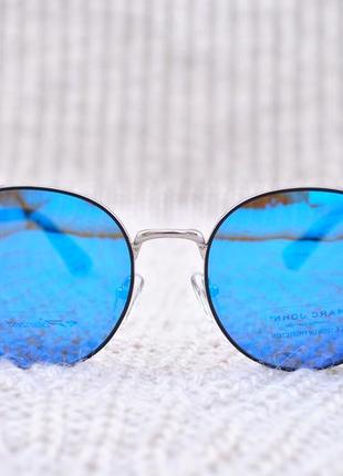 Стильні дзеркальні фірмові круглі окуляри унісекс marc john mj07894 фото