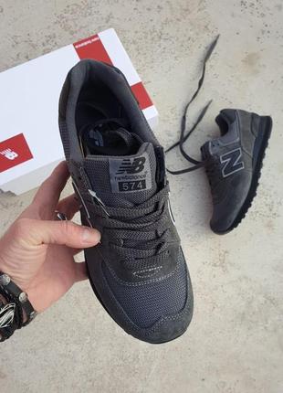 Кроссовки мужские new balance 574 dark grey3 фото