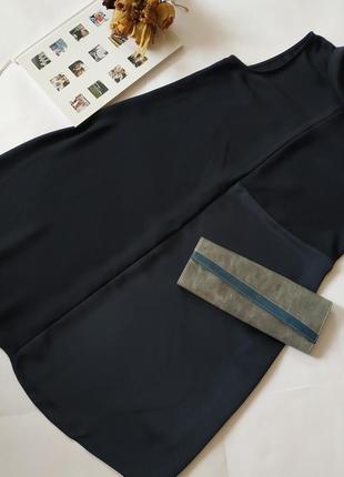 Темно-синє плаття разлетайка, вільного крою можна для вагітних3 фото